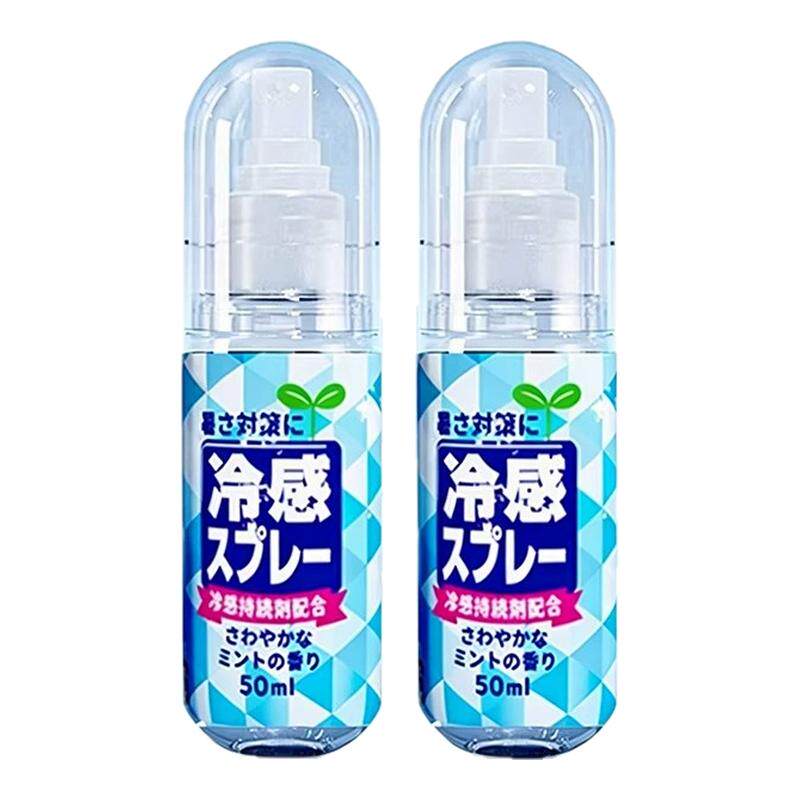 日本冰清凉感降温喷雾剂军训常备夏季天户外防中解暑薄荷降温便携 - 白底图