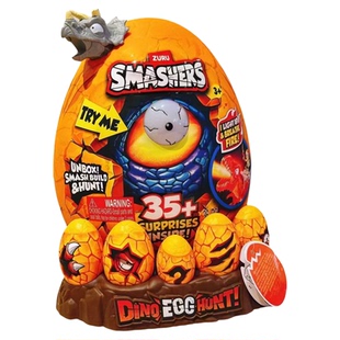 ZURU爆裂小子猎龙时刻发光恐龙蛋儿童考古挖掘恐龙盲盒玩具礼物男