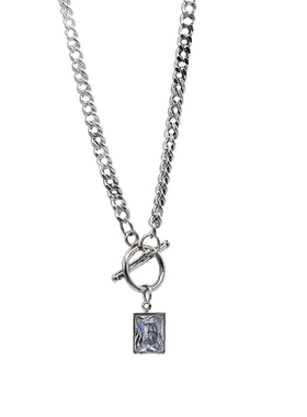 NFF冰透水钻小众高级感潮项链男