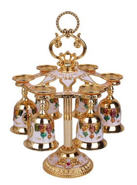 餐桌酒杯高脚杯金属复古