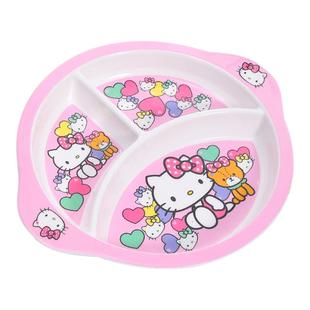 儿童餐盘分隔果盘密胺防摔餐具套装卡通可爱幼儿园宝宝吃饭盘子