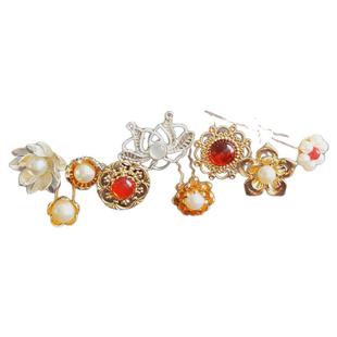 汉服头饰小花钗明制发簪点缀百搭简约全套u型小发钗古风精美发饰