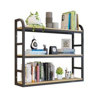 铁艺书架墙上壁挂置物架墙面花架家用餐厅装饰隔板酒架儿童收纳柜