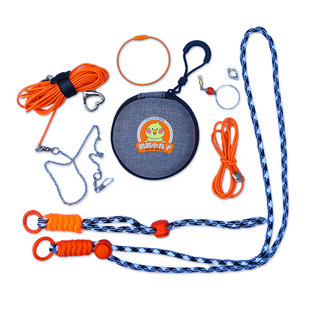 鹦鹉牵引绳鹦鹉外出放飞绳超轻便携虎皮玄凤八哥脚环脚链脖套遛鸟