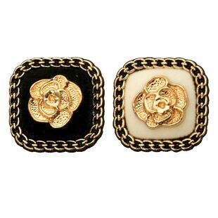 金色花朵方形纽扣时尚大衣扣子小香复古风毛衣开衫扣衣服钮扣金属