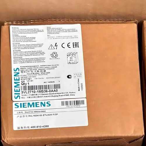 议价西门子3VL2710-1MS36-0AA0低压断路器原装正品
