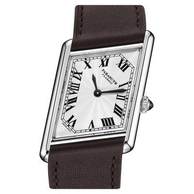 法拉苏蒂复古斜方瑞士石英表