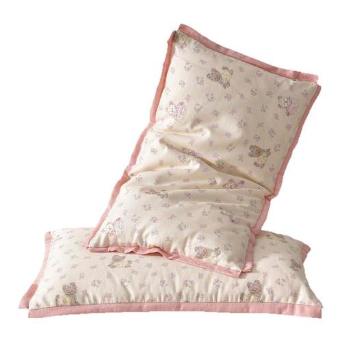 A类母婴级纯棉花枕儿童枕芯幼儿园全棉小枕头护脊四季通用可拆洗