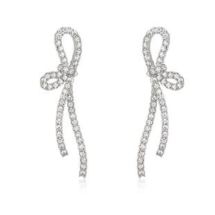 DODOGOGO蝴蝶结耳环轻奢独特漂亮耳钉高级感长款耳夹巨好看的耳饰