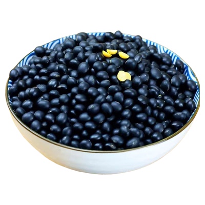 东北黄芯黑豆5斤装新货黄仁打豆浆专用发豆芽五谷杂粮农家黑小豆