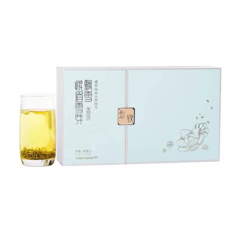 峨眉雪芽茉莉花茶飘雪慧欣120g