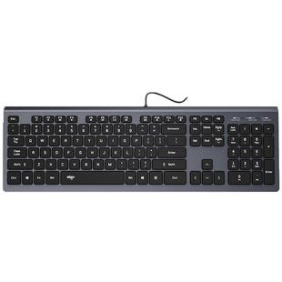 爱国者有线键盘静音女生办公打字专用USB扩展台式电脑笔记本通用