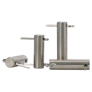 GB880双头带孔圆柱销304不锈钢销轴定位销插销销钉开口销套装