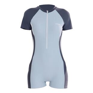 儿童连体泳衣女孩中大童带胸垫游泳衣初中生专业训练竞速平角泳装