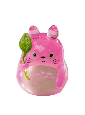 迷你小龙猫饰品树脂夜光小摆件