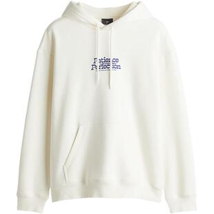 HM男装女装卫衣加绒宽松美式盆景印花情侣连帽衫打底衫1122659