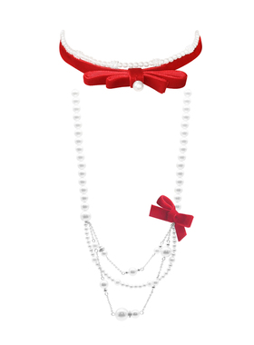 仪式感的项链！红丝绒好有氛围感