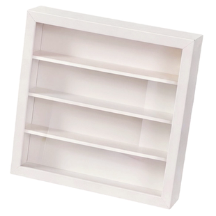 小红书同款YOYO第一代多层收纳中空展示相框白色黑色层高5.5厘米