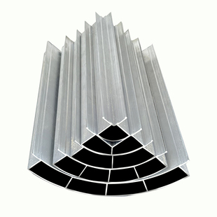 铝合金圆弧填充条四分之一内衬膜填充条全屋定制铝合金圆弧收口条