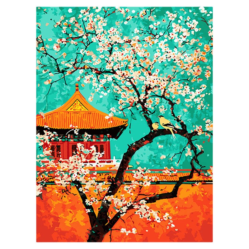 品牌数字油画，手工填色油画