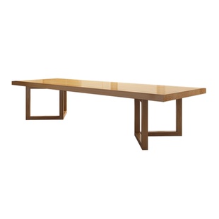 简约现代实木会议桌长桌去客厅大书桌办公桌洽谈桌椅长条桌工作台