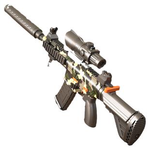 m416软弹枪电动连发儿童玩具枪男孩仿真软蛋枪狙击M4机关突击步抢