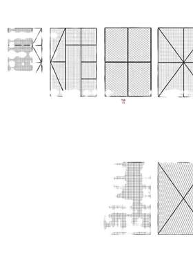 立式铁艺网格艺展幼儿园作品