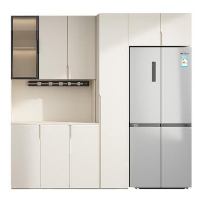 HALO现代免拉手实木餐边柜嵌入式