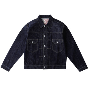 窄幅美式复古宽松507赤耳丹宁牛仔夹克 MBBCAR阿美咔叽洗水外套男