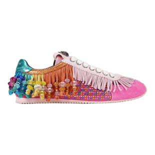 【国内现货】Kurt Geiger 麂皮彩色穿珠流苏平底女德训鞋 26春夏
