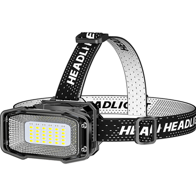 江尛鱼超大泛光头灯强光充电散光