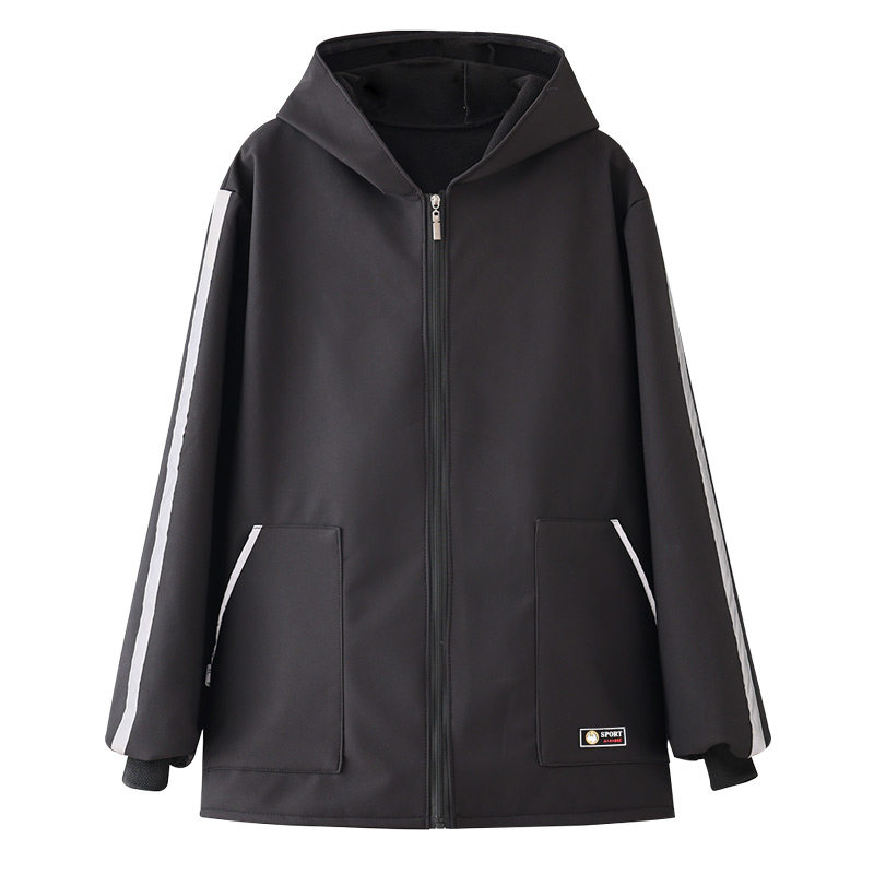 可定制冬季保暖围裙户外夜间反光条罩衣成人工作服男女同款外套