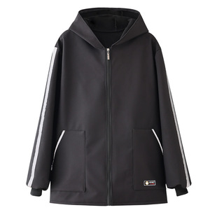 可定制冬季保暖围裙户外夜间反光条罩衣成人工作服男女同款外套