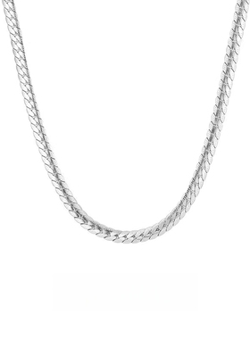 压花古巴项链潮流百搭高级感配饰简约小众锁骨链男女款