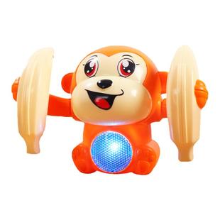 翻滚猴子婴儿抬头练习0到1岁宝宝学爬引导爬行训练早教电动玩具