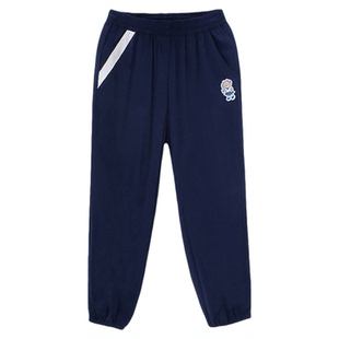 PawinPaw卡通小熊童装夏季女童裤子梭织防蚊长裤冷感