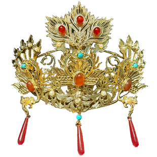 大无汉风【繁花似锦】原创古风唐制汉服发饰婚嫁中式凤冠头饰新娘