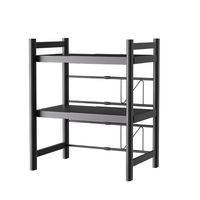 【精选碳钢】可伸缩微波炉置物架