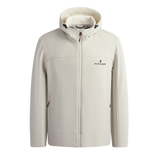 Navigare意大利小帆船带帽夹克衫男士秋冬新款休闲通加绒保暖外套