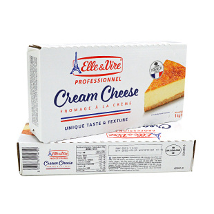 法国铁塔奶油奶酪1kg/2kg 轻乳酪巴斯克慕斯芝士蛋糕烘焙原料