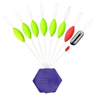 三信七星漂正品第五代自配重7+2橄榄圆柱铅坠套装醒目漂豆散装