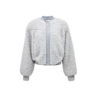 绫致ONLY2025冬新款个性帅气显瘦拼接毛绒短款夹克外套女