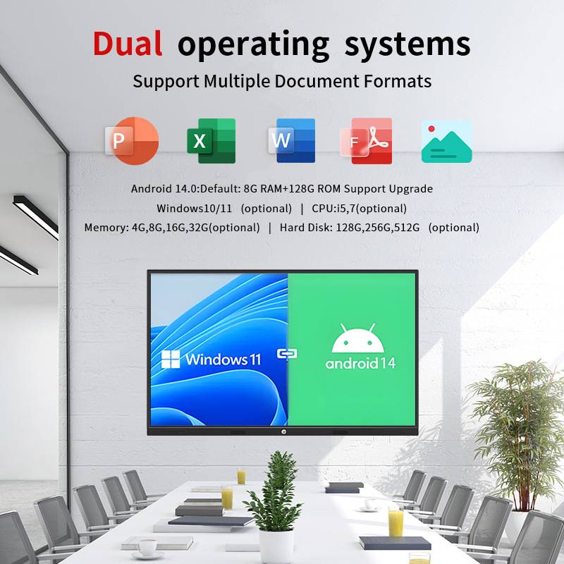 75-inch All-in-One Interactive Smart Board Capacitive Touch
