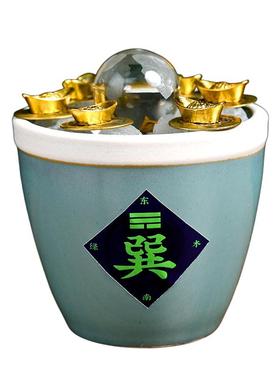 粗盐净宅大颗粒天然海盐原盐消磁净化厕所西北搬家结婚陶瓷缸摆件