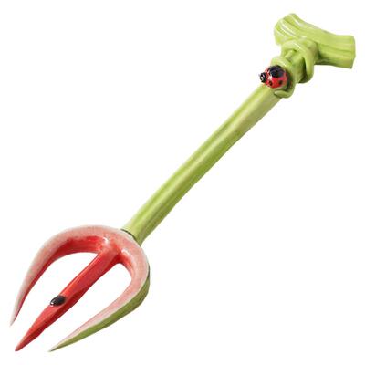 言下餐饮具叉子水果西瓜面条可爱小清新釉下彩搞怪景德镇个人专用