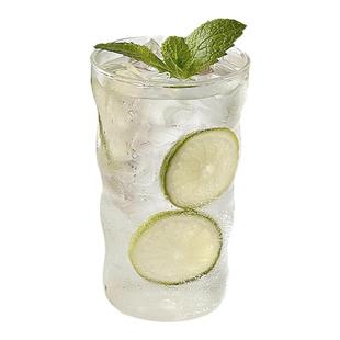 简约ins冰川杯高硼硅玻璃咖啡杯冰美式拿铁杯耐高温水杯饮料杯子