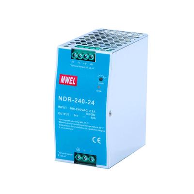 EDR明伟NDR-120/240/480W导轨式开关电源220转12V24V变压器HDR-60