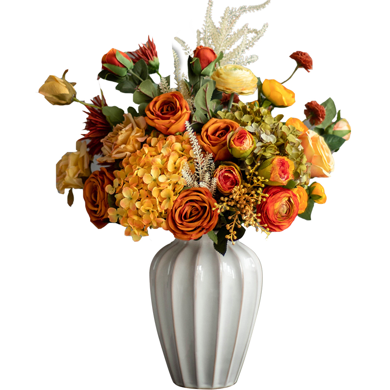 南十字星 美式高档仿真花束客厅假花干花摆设餐桌逼真仿生花摆件