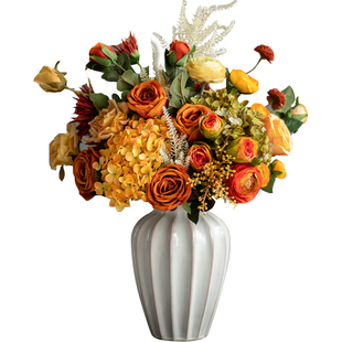 南十字星 美式高档仿真花束客厅假花干花摆设餐桌逼真仿生花摆件