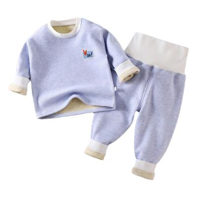 儿童保暖无骨内衣套装宝宝秋衣加绒男女睡衣秋裤加厚婴儿衣服秋冬